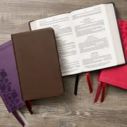 KJV Holy Bible: Large Print Single-Column with 43,000 End-Of-Verse Cross References, Brown Genuine Leather, Personal Siz, (Hardcover)