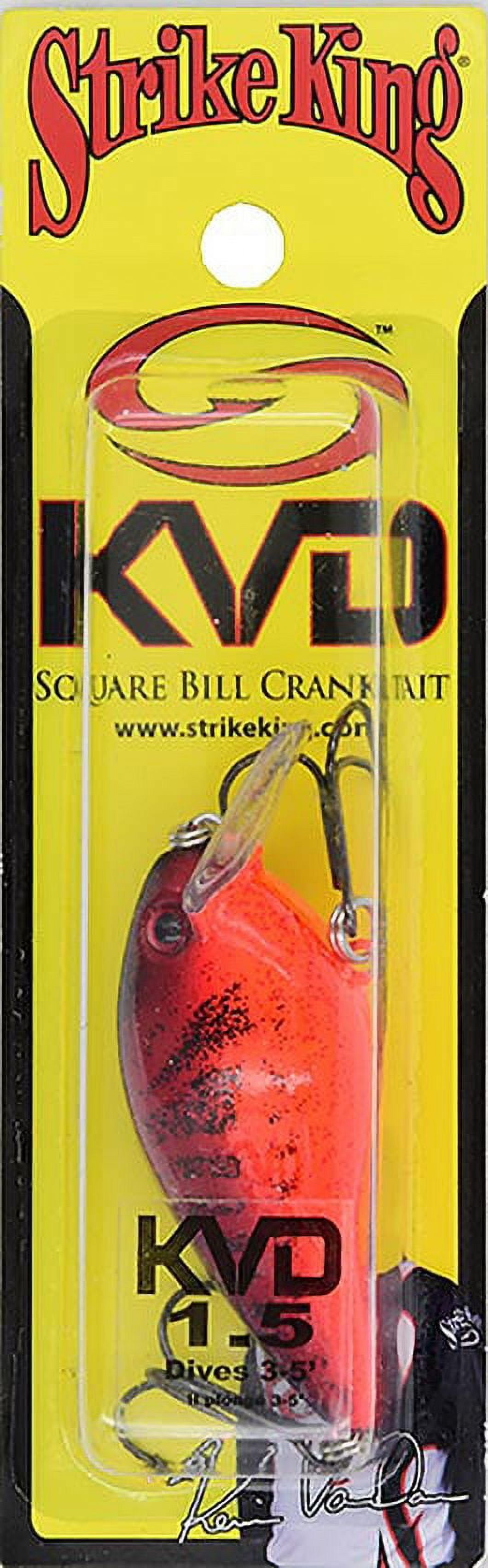 (2 pack) Strike King KVD Squarebill 1.5 Crankbait Chili Craw Hard Bait Lure
