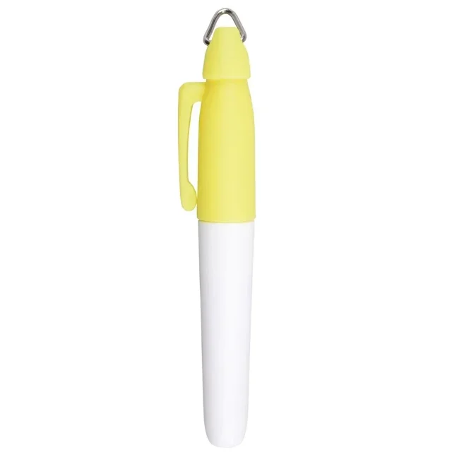 Golf Ball Liner Marker Pen Oily Ink Waterproof With Hang-Hook Drawing Alignment Marks Outdoor Sports Tools Professional Portable Yellow