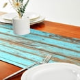 thumbnail image 4 of Dreamtimes Vintage Wood Grain Table Runner 14"x108", Kitchen Dining Table Cloth Runner Decoration for Indoor Outdoor Home Holiday Thanksgiving Christmas Party Decor, 4 of 5