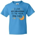 thumbnail image 3 of Inktastic I Love My Grandma To The Moon and Back Youth T-Shirt, 3 of 5