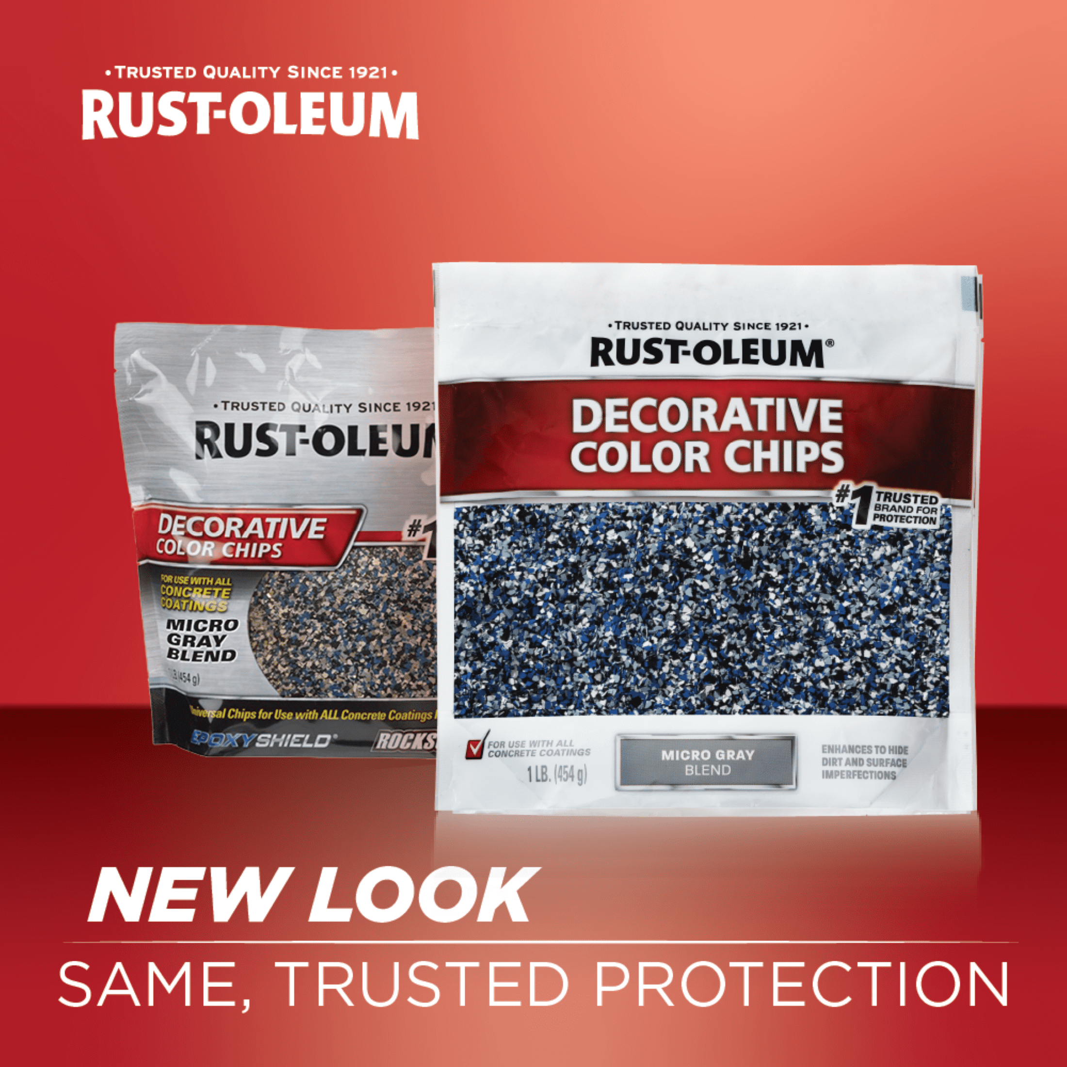 Rust-Oleum Micro Gray Blend Decorative Color Chips-358192, 1 lb, 6 Pack