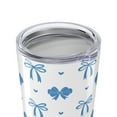 thumbnail image 6 of Coquette Bow 20 oz Stainless Steel Travel Tumbler Double-Wall Insulated with Lid, Blue, 6 of 10