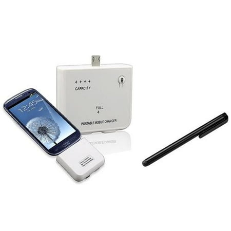 INSTEN 1500mah White Battery for Samsung Galaxy S II S3 S4 S5 Note 4 N9100 N7000+Stylus