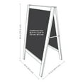 thumbnail image 5 of Sunnydaze Magnetic A-Frame Chalkboard Sign, 40" x 20", with Chalk, 3 Pack (Weathered Wood), 5 of 13