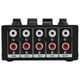 thumbnail image 4 of Mezclador Estéreo, Mezcladores de Audio de 4 Canales Pasivos Pasivos Negro Portable Para Mezclar, 4 of 7
