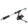 thumbnail image 1 of Rod Portable Fishing Pole Set Telescopic Fishing Rod Reel Combos Kit Accessory for Outdoor Fishing, 1 of 8