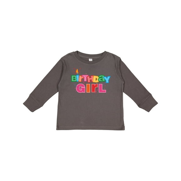 Inktastic Birthday Girl Letters Girls Long Sleeve Toddler T-Shirt