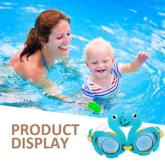 TITINICE 1Pc Uv Protection Swim Goggles with Adjustable Strap Blue Anti Fog