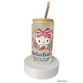 thumbnail image 2 of Sanrio Hello Kitty  Pink Glass Jar Tumbler with Bamboo Lid and Glass Straw, 16 Ounces, 2 of 2