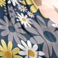 thumbnail image 3 of Navy Daisy Flower Pattern Blanket,Comfortable Soft Flannel Throw Blanket,All Season,Warm Lightweight Blankets for Sofa Bed Couch Living Room Chair,30"x40", 3 of 4