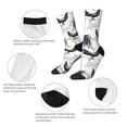thumbnail image 4 of Fotbe Cool Chicken Calcetas Largas con Estampado para Hombre y Mujer – Calcetas de Compresión Transpirables y Elásticas, Viajar y Uso Diario Talla 5-11, 4 of 6