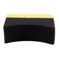 thumbnail image 6 of 2x Contoured Auto Wheels Brush Sponge Tools Applicator Special For Tire Hub Cleaning Dressing Waxing Polishing Yellow+Black, 6 of 8
