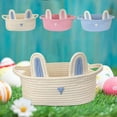 thumbnail image 7 of Tainini Easter Eggs Woven Basket Bunny Basket with Rabbit Ears Toy for Easter Gifts, 7 of 7