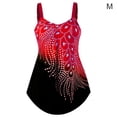 thumbnail image 1 of Wosthever 2021 traje de baño Sexy de piezas para mujer, traje de baño acolchado, traje de baño estampado sin espalda, traje de baño con Traje de baño Rojo M, 1 of 6