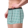 thumbnail image 2 of Disketp Blue Print Men's Boxer Briefs,Soft and Breathable Cotton Underwear with ComfortFlex Waistband, 2 of 7