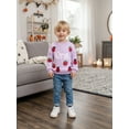 thumbnail image 6 of Miaouyo Baby Girls Birthday Knit Fall Sweater 9 12 18 Months Fashionable Strawberry and Letter Embroidery Crew Neck Long Sleeve Birthday Tops, 6 of 9