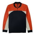 thumbnail image 2 of Alfani Mens Colorblocked Bomber Jacket, Orange, Small, 2 of 2