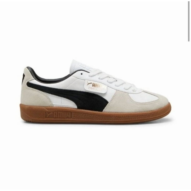 PU & MA Palermo Leather Mens White And Black Leather Lifestyle Sneakers Shoes 10