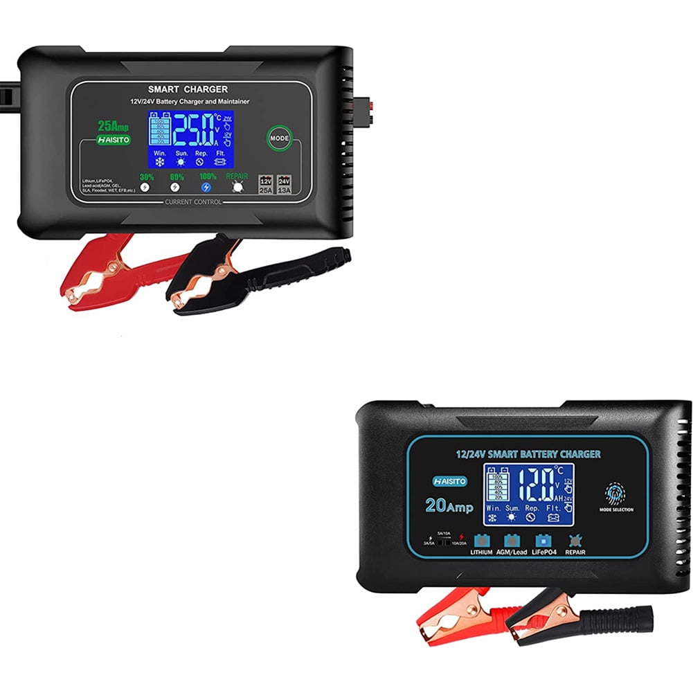 2025 amp lithium battery charger, 12V and 24V Lifepo4, leadacid (Agm