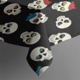 thumbnail image 3 of Black Cartoon Skull Pattern Rectangle Tablecloth 60"x84",Waterproof Polyester Rectangle Table Cloth, Wipeable Spillproof Polyester Tablecloth for Dining, Camping, Indoor and Outdoor, 3 of 5