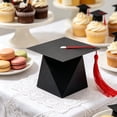 thumbnail image 6 of Yhmxh Graduation Cap Shaped Candy Favor Boxes with Tassels, Gift Treat Boxes for Graduation Party, Grad Ceremony Decor, Chocolate Cookie Candy Packaging and Graduation Table Centerpiece Decorations, 6 of 6