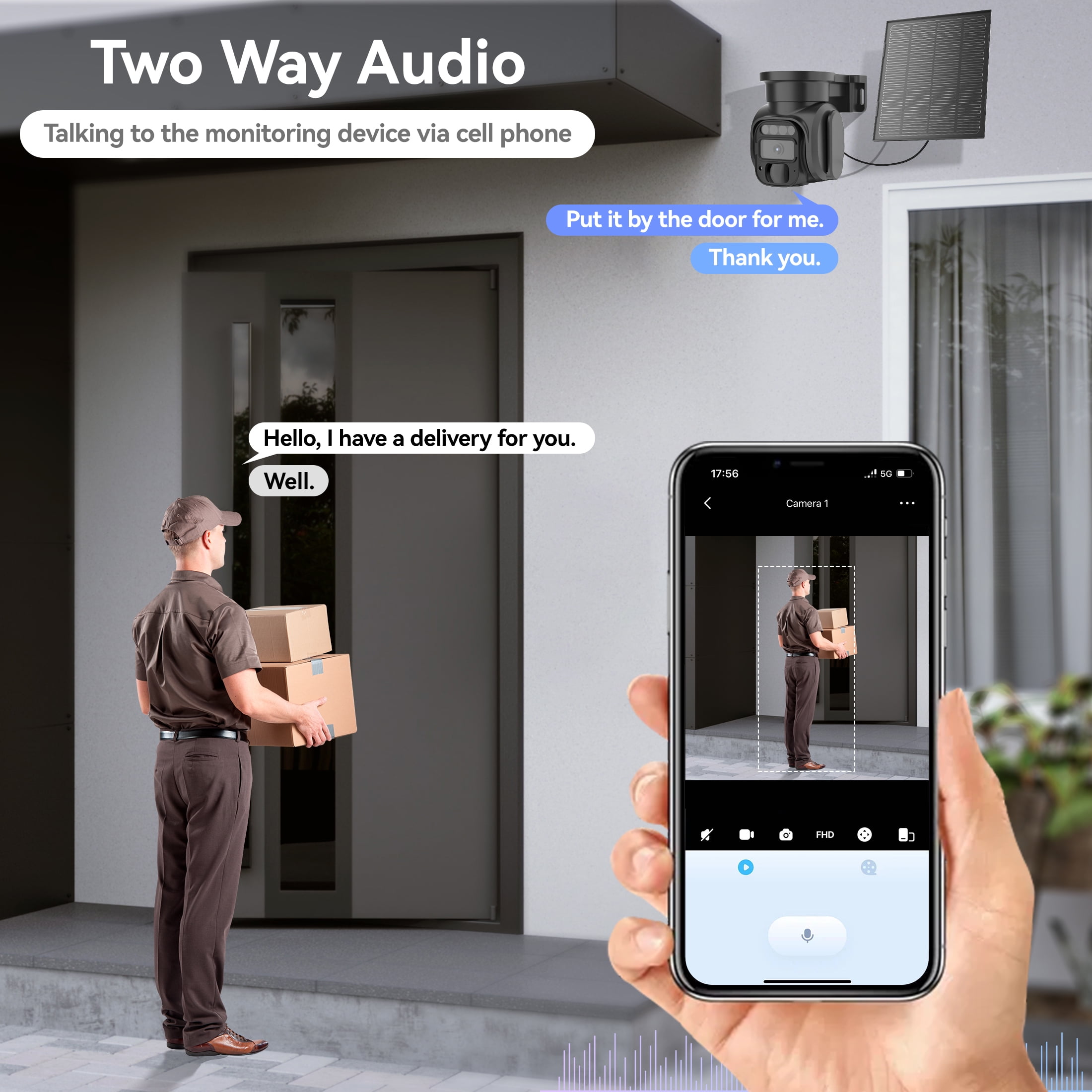 Runofast 4G LTE Cellular Security Camera, No WiFi Security Cameras with SIM Card, Wireless Outdoor Solar Cellular Camera Without Internet with PIR Detection, 2-Way Audio, US Version