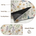 thumbnail image 6 of Spring Floral Round Area Rug 3.3Ft Washable Circle Rugs for Dining Room Table, Elegant Pastoral Flowers Dragonfly Retro Non-Slip Carpet Floor Mats Indoor Outdoor Carpet Runner Aesthetic Home Decor, 6 of 8