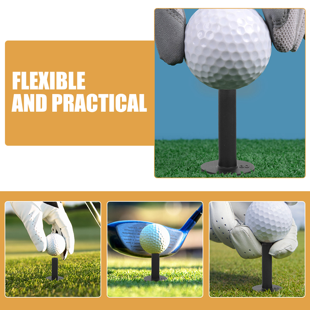 ELAYARD 10Pcs Silicone Golf Tees Ball Holder Sturdy Lightweight for Outdoor Golf Course Use