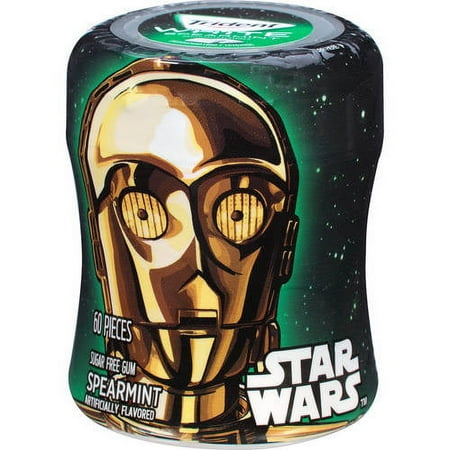 Trident White, Sugar Free Star Wars C-3PO Spearmint Gum, 60 Pc, 2.94 oz