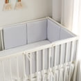 thumbnail image 4 of Xihbxyly Ventas de liquidación Juego de ropa de cama para cuna 6 piezas de malla transpirable, forro de cuna de algodón suave acolchado para prevención de choques, ropa de cama para cuna para niños y, 4 of 6