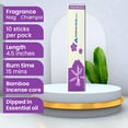 thumbnail image 3 of Nag Champa Incense 4.5” 10 Sticks Pack: 2 Packs, 3 of 7