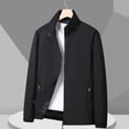 thumbnail image 4 of LEBONYARD Mens Jackets with Hoods,Jackets for Men Plus Size Winter Coat,Men's Casual Sports Daily Outdoor Stand Collar Long Sleeve Jacket Black M, 4 of 5