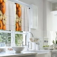 thumbnail image 2 of LALILO Kitchen Curtains and Valances Set of 3 36" Orange Window Treatment Tiers for Window Decor, 2 of 5