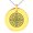 Gold, variant on Stainless Steel Shield Knot Viking Norse Rune Engraved Small Medallion Circle Charm Pendant Necklace