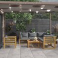thumbnail image 1 of vidaXL 7 Piece Garden Lounge Set with Cushion Solid Acacia Wood, 1 of 5
