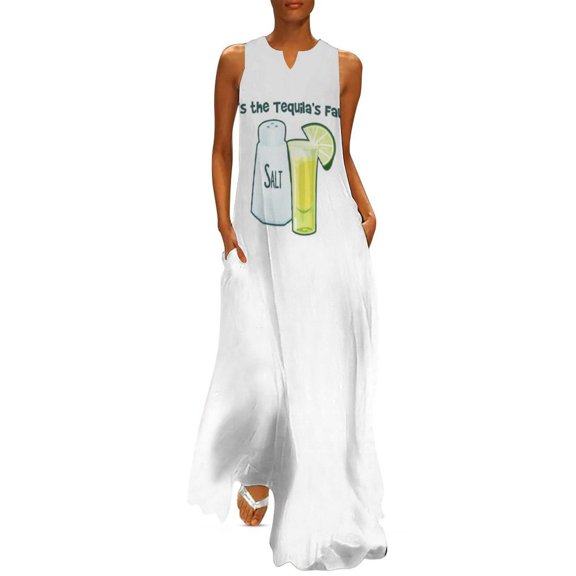 It's the Tequila's Fault! Long Dress beach outfits for wom wom's elegant loose dresses Dress