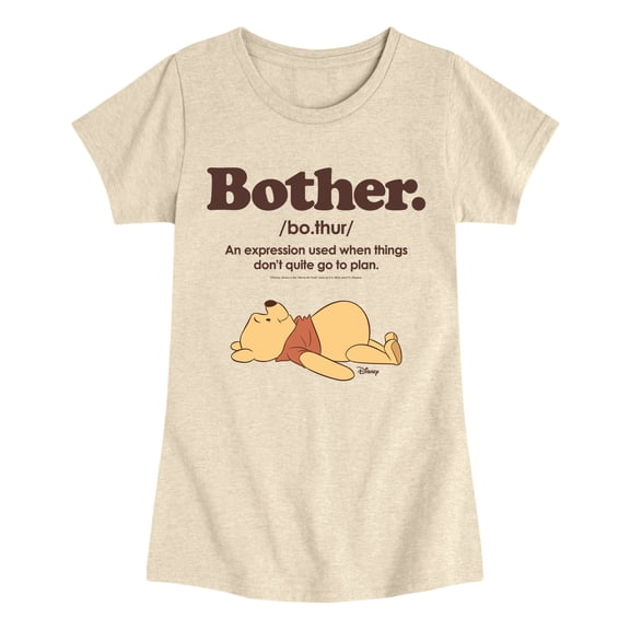 Winnie the Pooh - Bother Definition - Youth Girls Fitted Short Sleeve T-Shirt