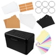 thumbnail image 1 of KAKOWELY index card organizer set 1 Set Index Card Holders Case Index Card Organizer Box with Divider Index Card Storage Box Note Card Container for for Home Office Organization, 1 of 5