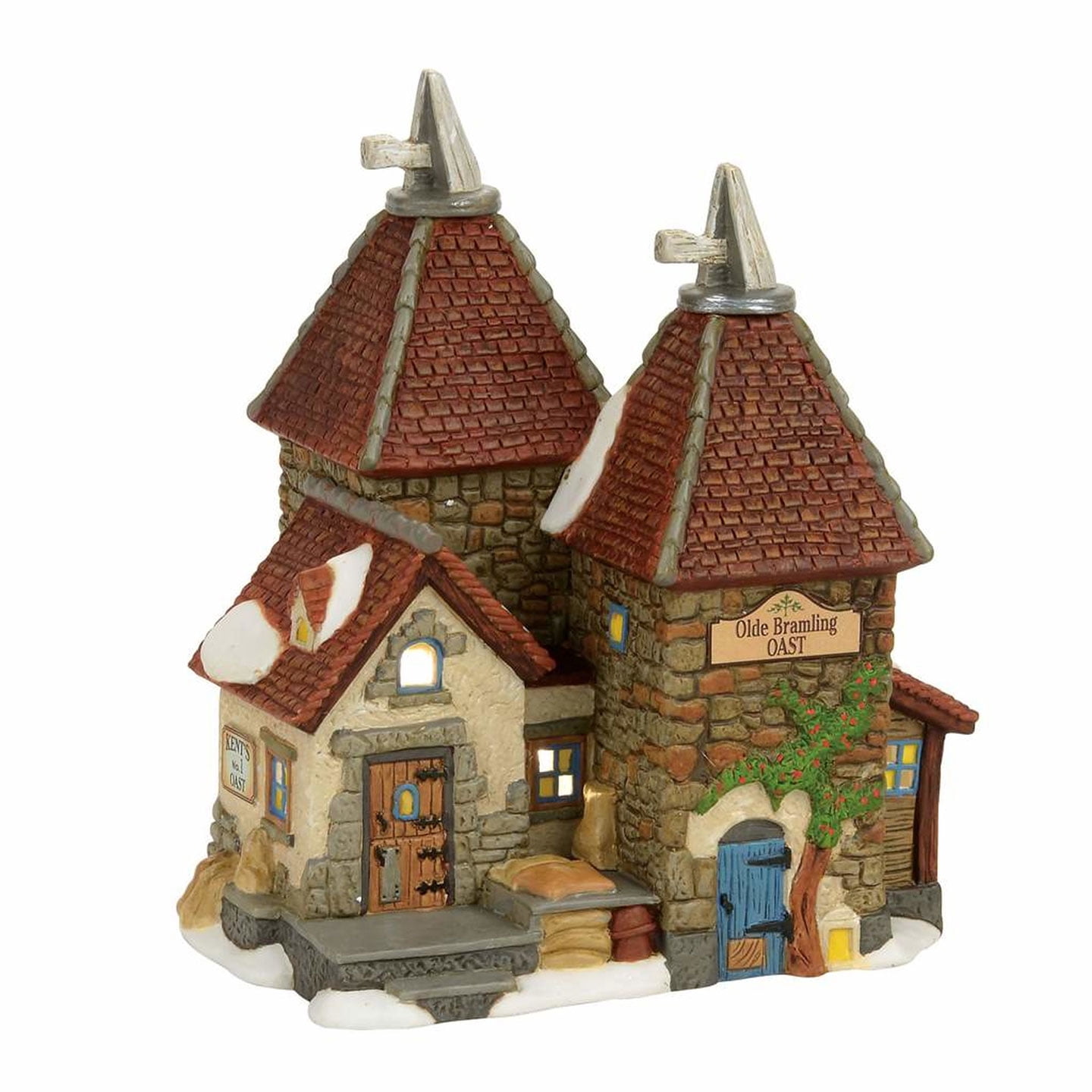 Department 56 Dickens Village Olde Bramling Oast House Lighted Building
