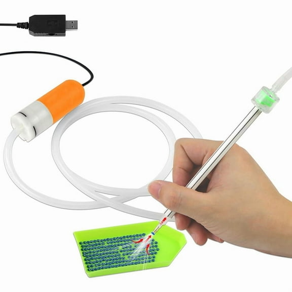 Diamond Art Painting Pen, Diamond Art Kits for Adults, Vacuum Diamond Art Painting Pen Kits, Diamond Art Tools Orange