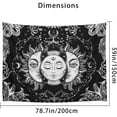 thumbnail image 5 of Tapestry Wall Hanging Sun and Moon Tapestry For Bedroom Livingroom Wall Decoration, 5 of 5