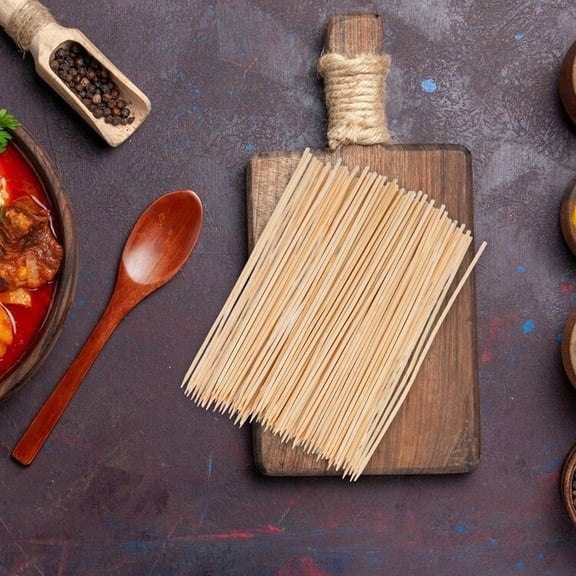 TEHAUX 100 Pcs Metal and BBQ Skewers Set for Grilling with -Resistant Design Perfect for Barbecue