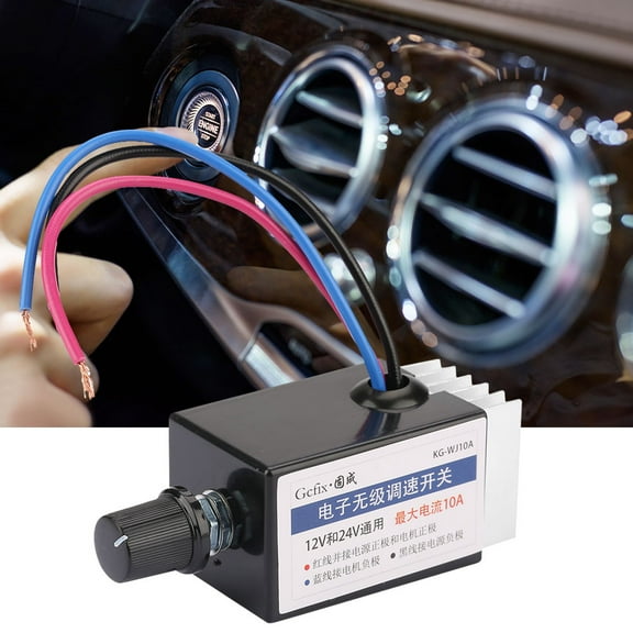 Universal DC 12V/24V Motor Speed Controller Switch For Car Truck Fan Heater Control