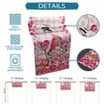 thumbnail image 6 of Valentine's Day Table Runner - 60 Inch Long Gnomes Love Roses Romantic Pink Plaid Cotton and Linen Blended Dress Scarves Farmhouse Table Runner for Kitchen Dining, Coffee Table, 13" x 60", 6 of 8