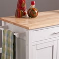 thumbnail image 3 of SEI Furniture Martinville Kitchen Cart in White, 3 of 7