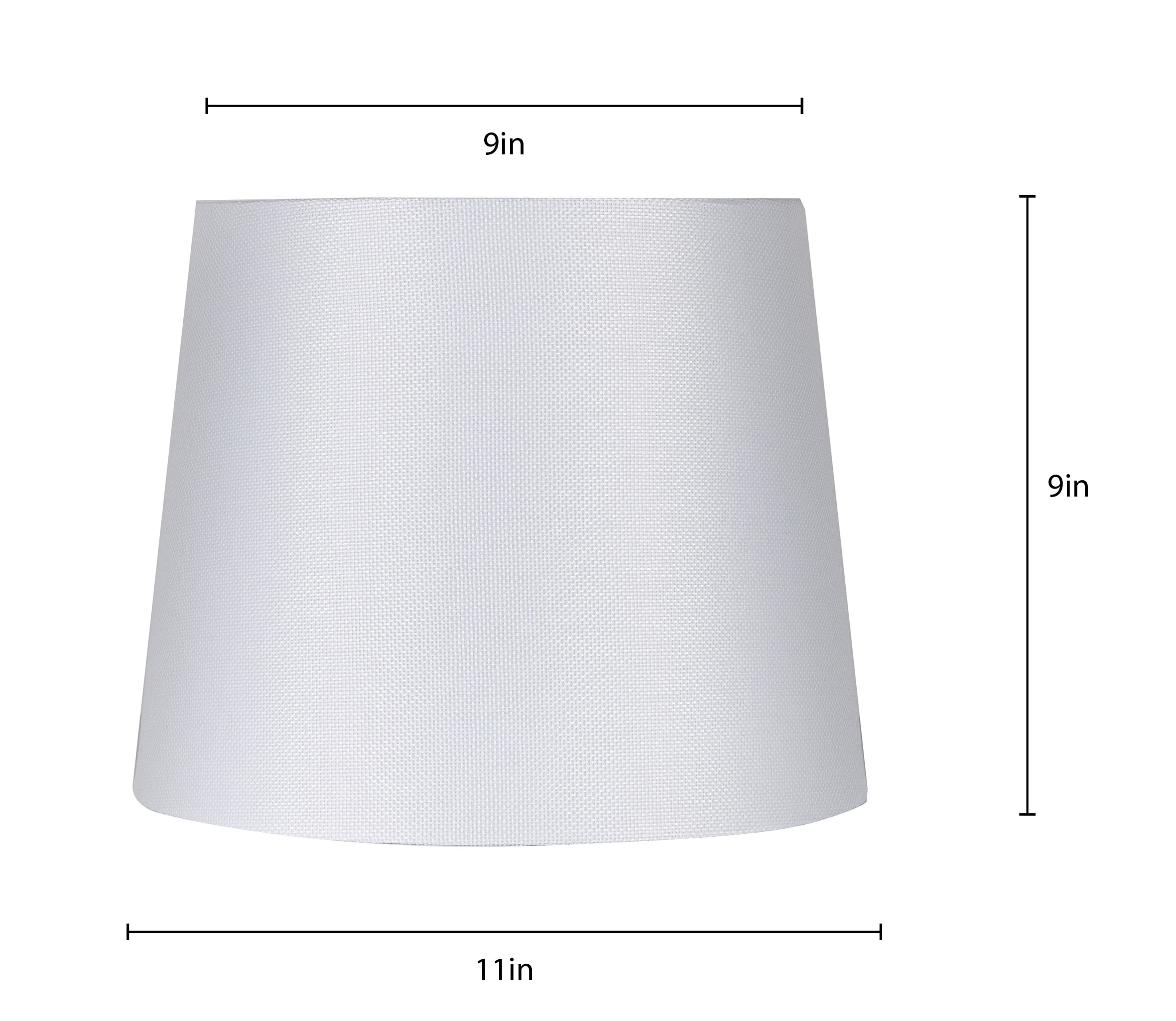 Mainstays Small White Fabric Drum Lamp Shade Walmart