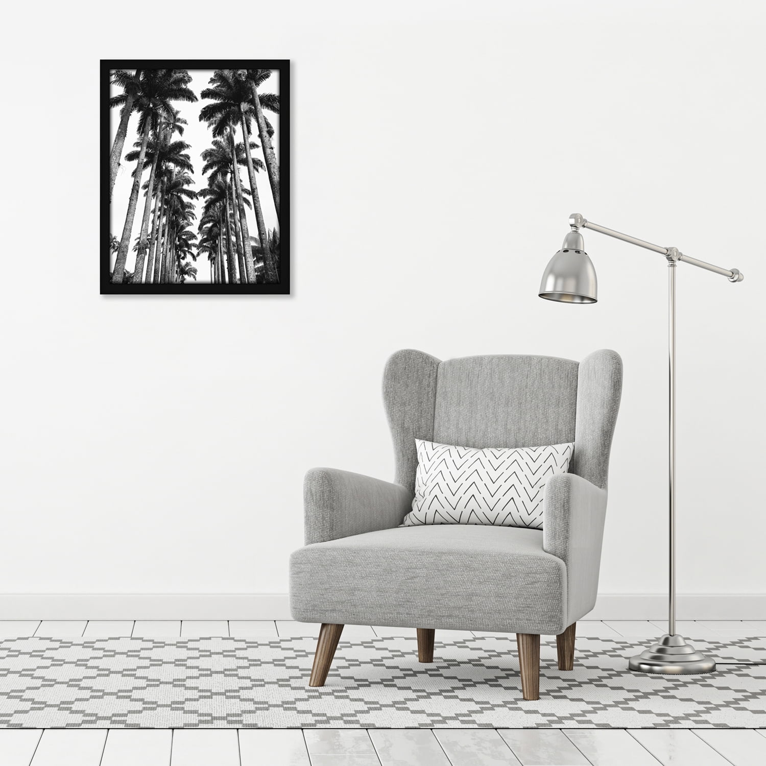 Americanflat Bilderrahmen 22x28 Cm – Aus Kunststoff, Mit Bruchsicherer Scheibe, In Silber
