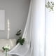 thumbnail image 3 of 2pcs Puerta Cortina Blanca Dormitorio Ventana Cortina Panel 140x240cm, 3 of 9