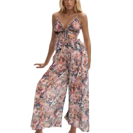 uublik Soft Lingerie Set for Women Valentine s Day Lace Bodysuit V Neck Nightgown Sleepwear Gray XL